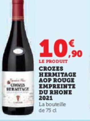 crozes hermitage aop rouge empreinte du rhône 2021