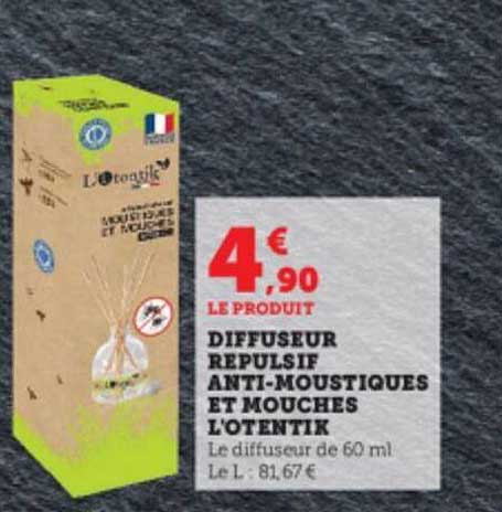 diffuseur répulsif anti-moustiques et mouches l'otentik