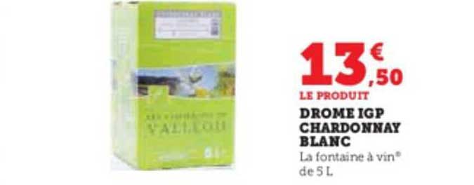 drome igp chardonnay blanc