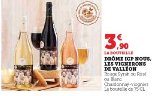 drome igp nous, les vignerons de valléon