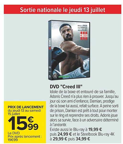 dvd "creed III"