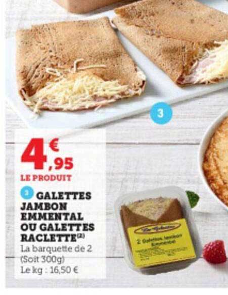 Galettes Jambon Emmental Ou Galettes Raclette