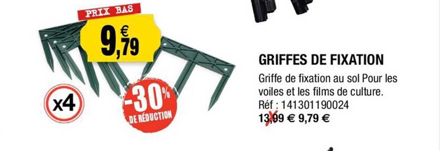 griffes de fixation