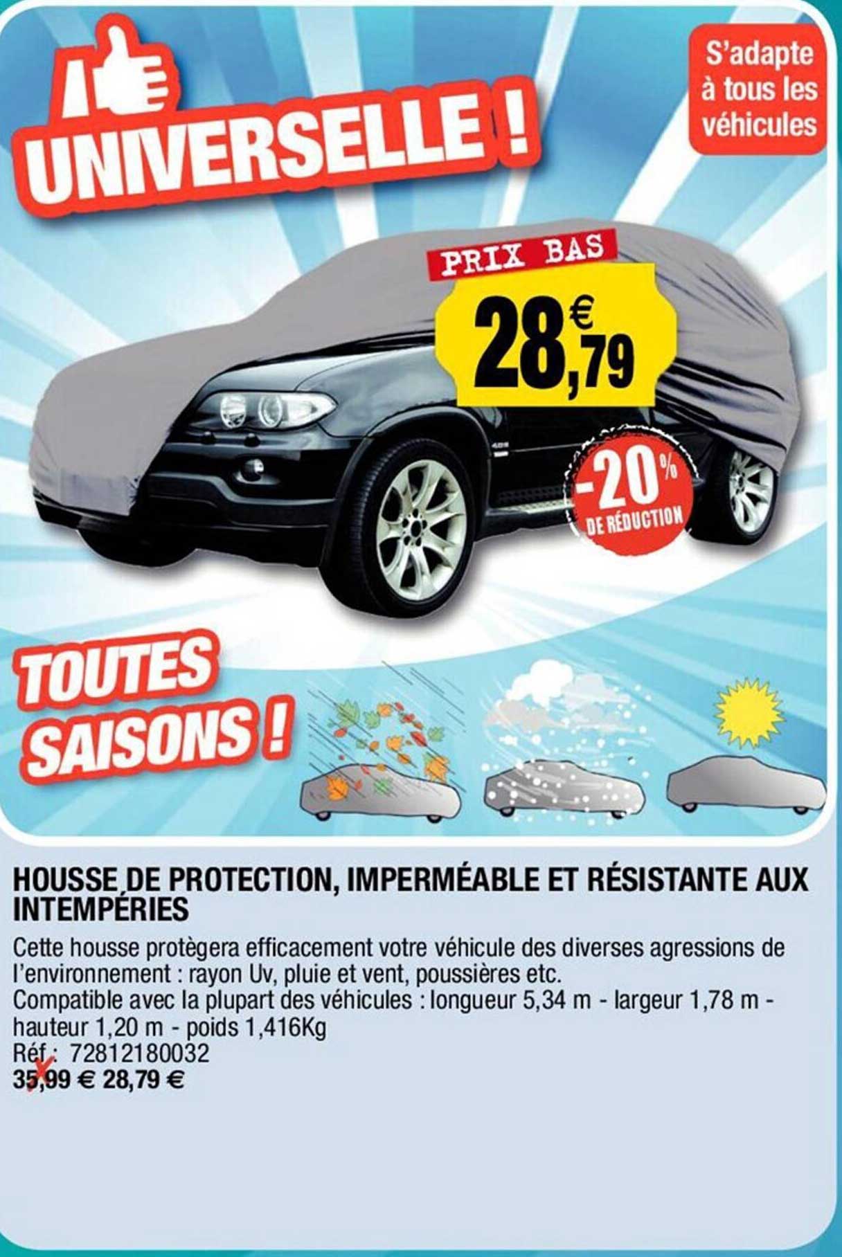 housse de protection, imperméable et résistante aux intempéries