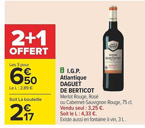 i.g.p. atlantique daguet de berticot