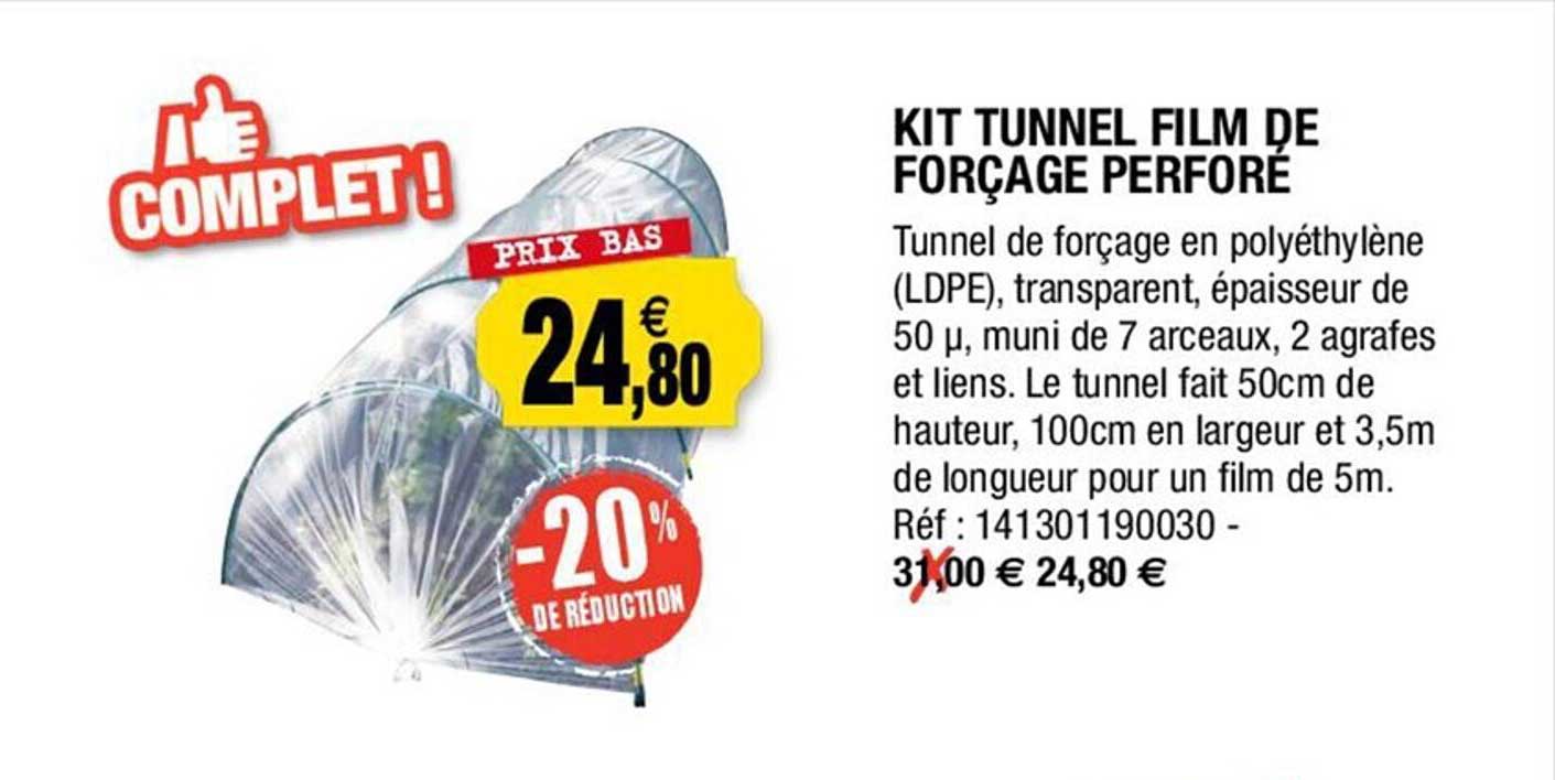 Kit Tunnel Film De Forçage Perforé