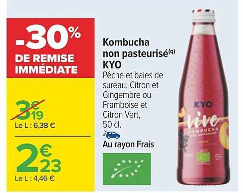 Kombucha Non Pasteurisé Kyo
