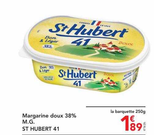 margarine doux 38% m.g. st hubert 41
