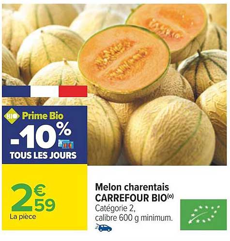 Melon Charentais Carrefour Bio