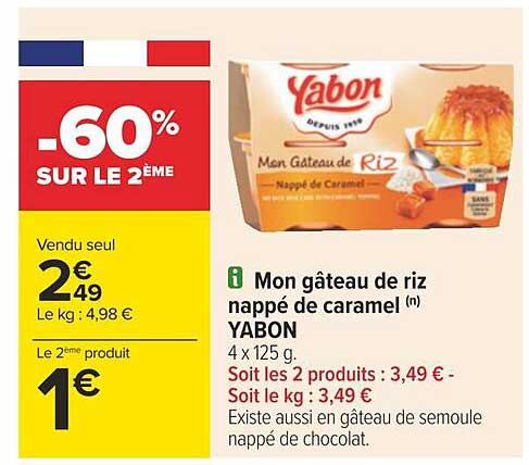 mon gâteau de riz nappé de caramel yabon