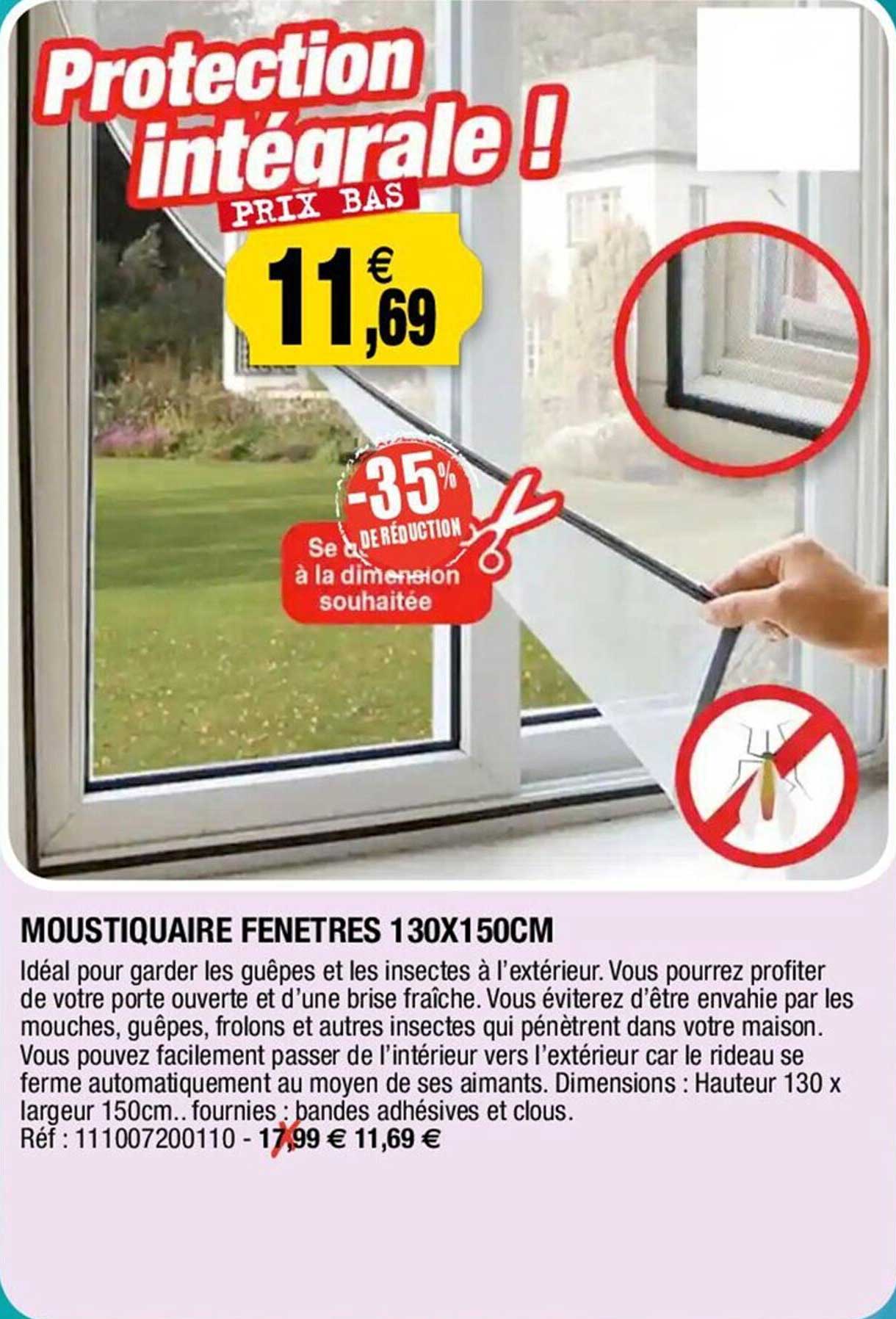 Moustiquaire Fenêtres 130 X 150 Cm