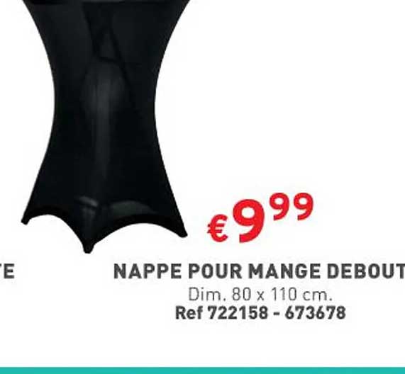 nappe pour mange debout