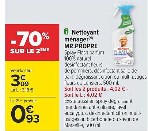 nettoyant ménager mr. propre