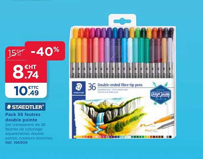 Pack 36 Feutres Double Pointe Staedtler