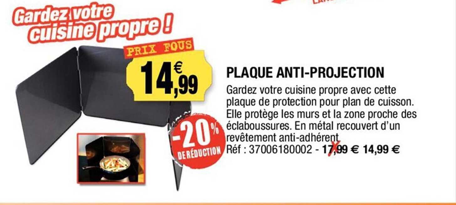 plaque anti-projection