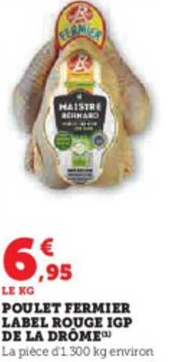 poulet fermier label rouge igp de la drome