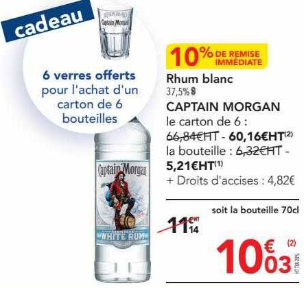 Rhum Blanc Captain Morgan