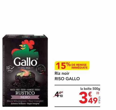 riz noir riso gallo