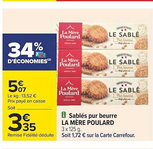 sablés pur beurre la mère poulard