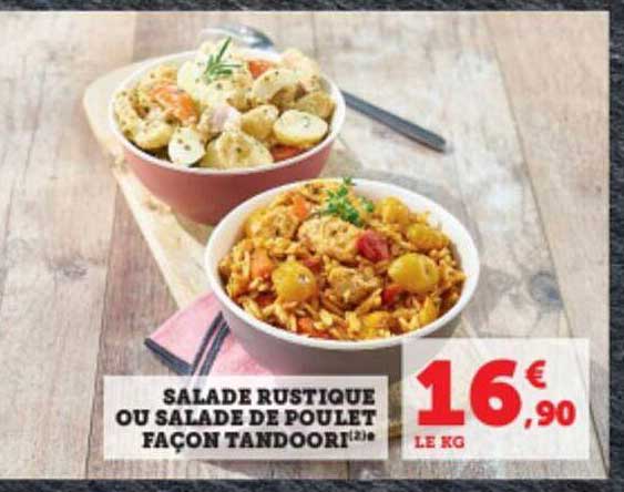 Salade Rustique Ou Salade De Poulet Façon Tandoori