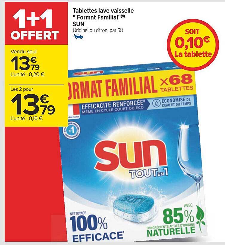 tablettes lave vaisselle "format familial" sun
