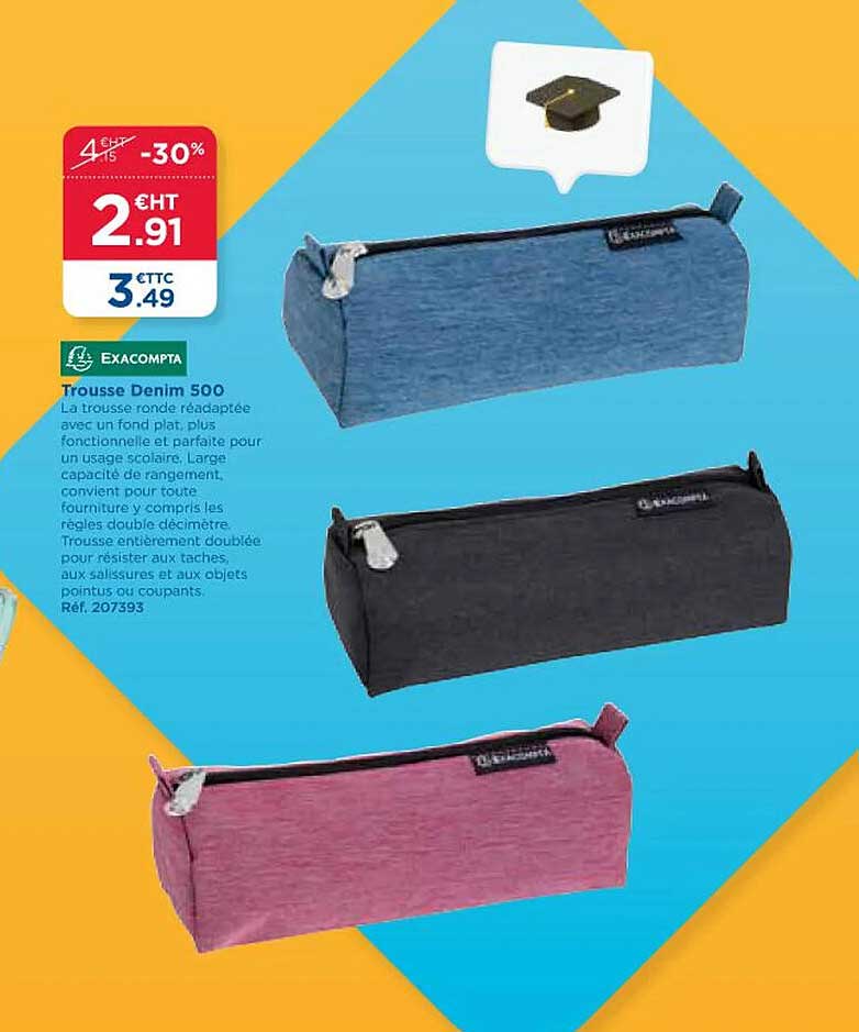 Trousse Denim 500 Exacompta