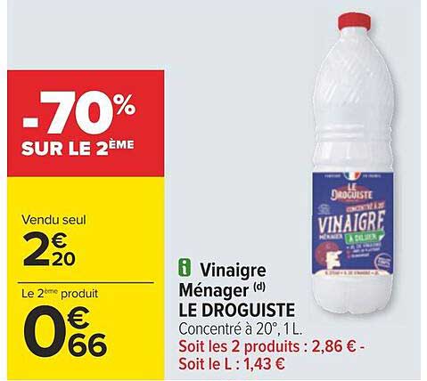 Vinaigre Ménager Le Droguiste