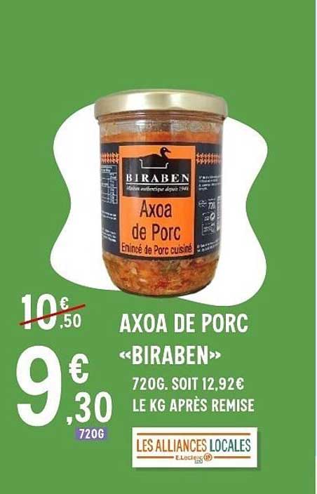 BIRABEN Axoa de Porc