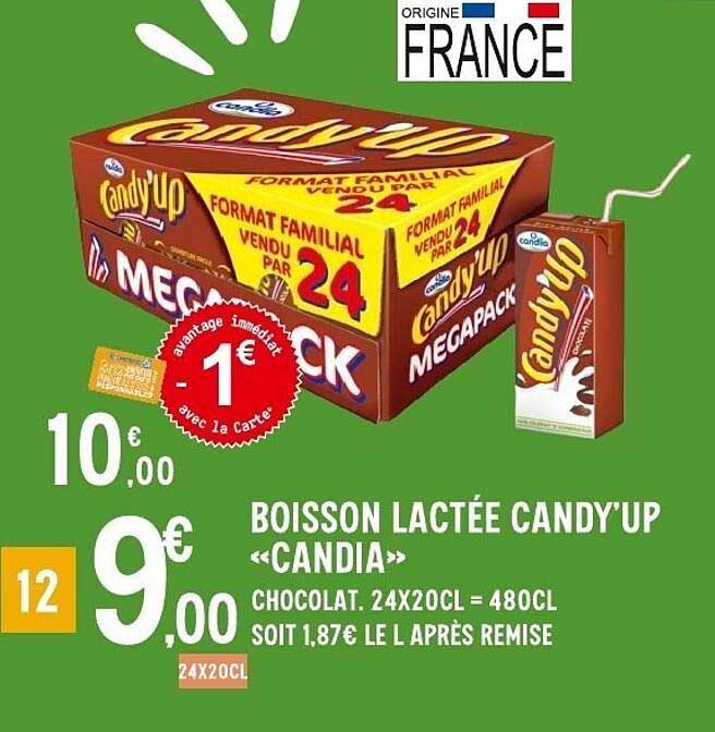 Boisson lactée Candy'Up «Candia»