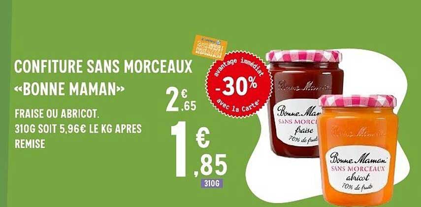 Bonne Maman Confiture sans morceaux