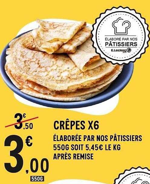 CRÊPES X6