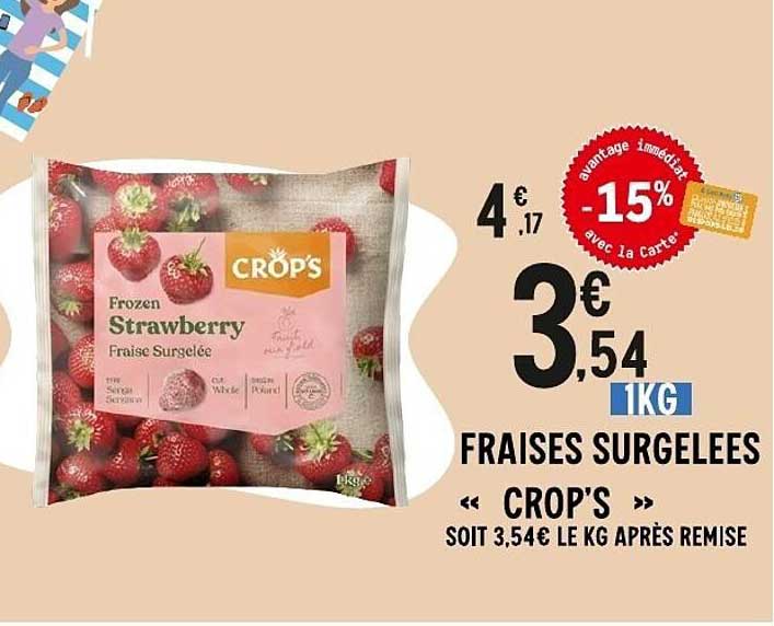 CROP'S Fraises surgelées