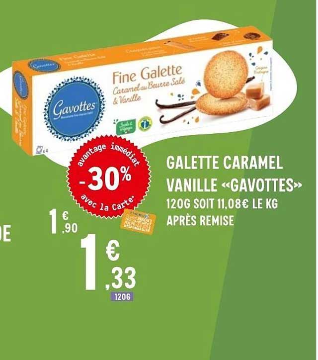 Gavottes Fine Galette Caramel Beurre Salé & Vanille