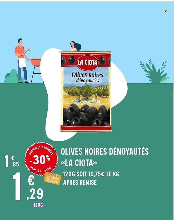 LA CIOTA Olives noires dénoyautées