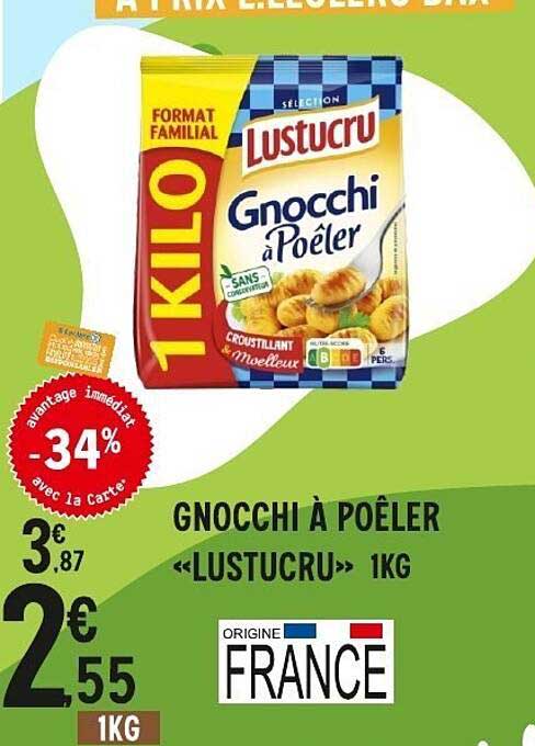 Lustucru Gnocchi à Poêler