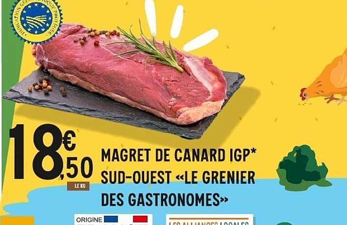Magret de canard IGP* SUD-OUEST «LE GRENIER DES GASTRONOMES»
