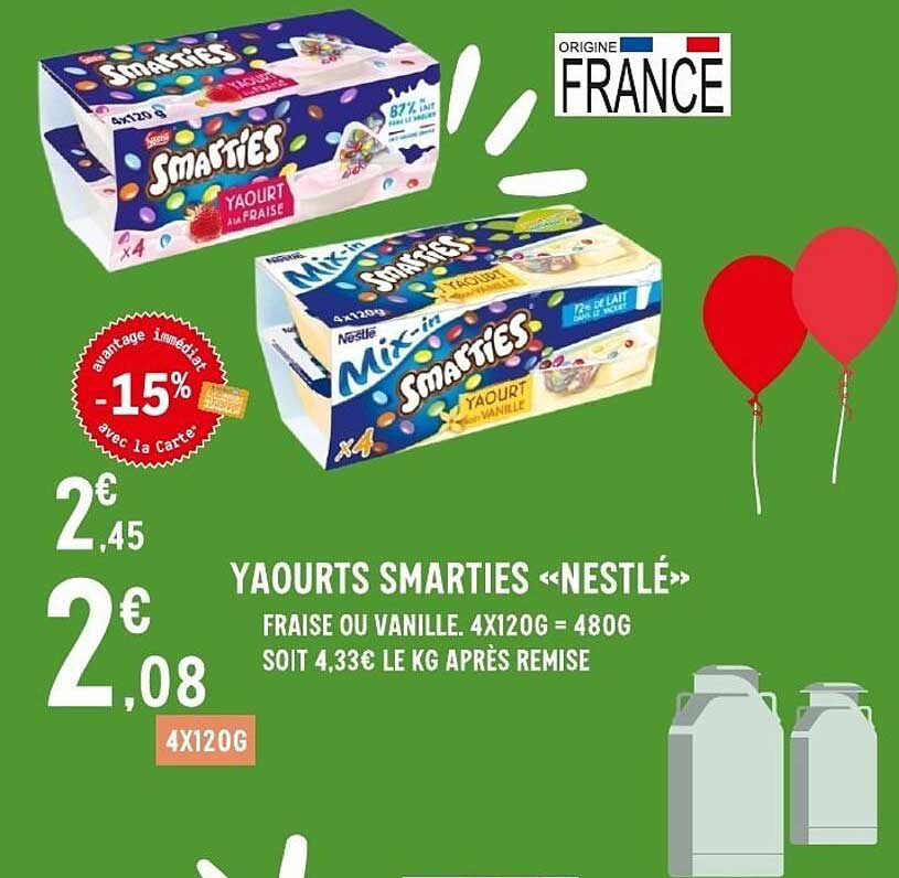 Nestlé Yaourts Smarties
