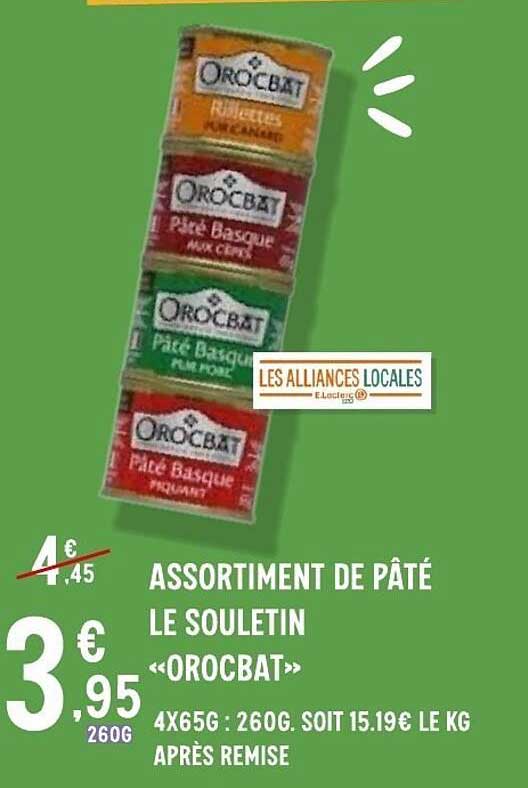 OROCBAT Assortiment de pâté