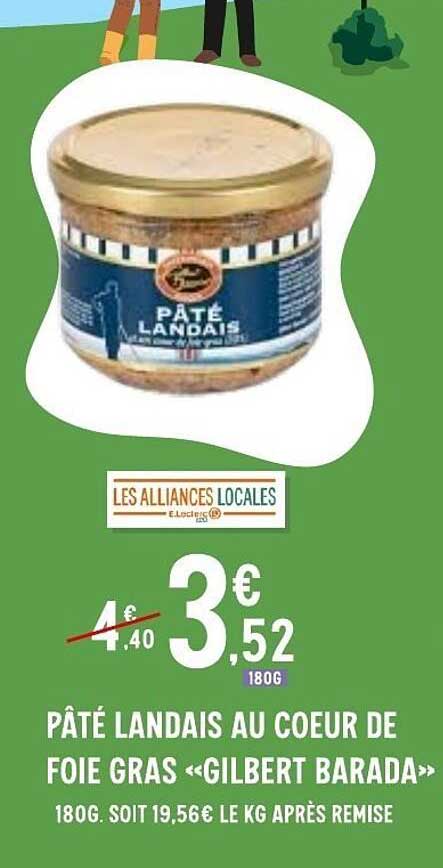 PÂTÉ LANDAIS AU COEUR DE FOIE GRAS «GILBERT BARADA»