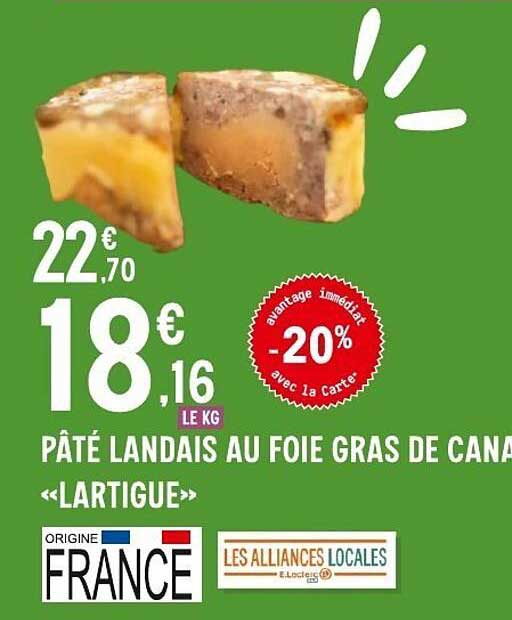 PÂTÉ LANDAIS AU FOIE GRAS DE CANA「LARTIGUE」