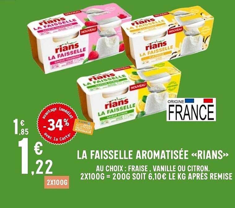 Rians La Faisselle Aromatisée