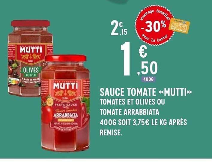 Sauce tomate «MUTTI»