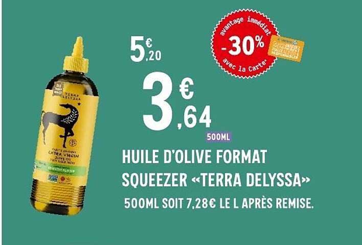 Terra Delyssa HUILE D’OLIVE FORMAT SQUEEZER
