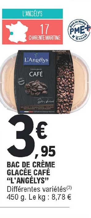 Bac De Crème Glacée Café "l'agélys"