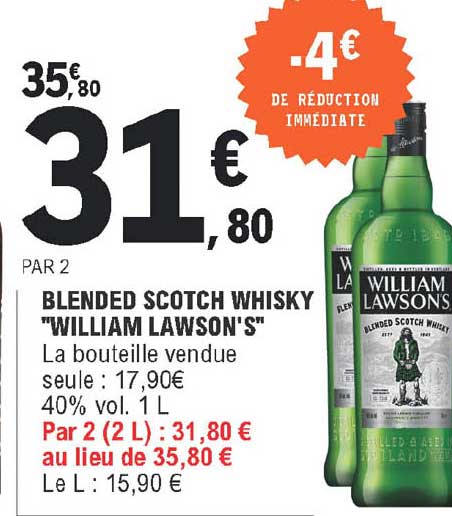 blended scotch whisky "william lawson's"