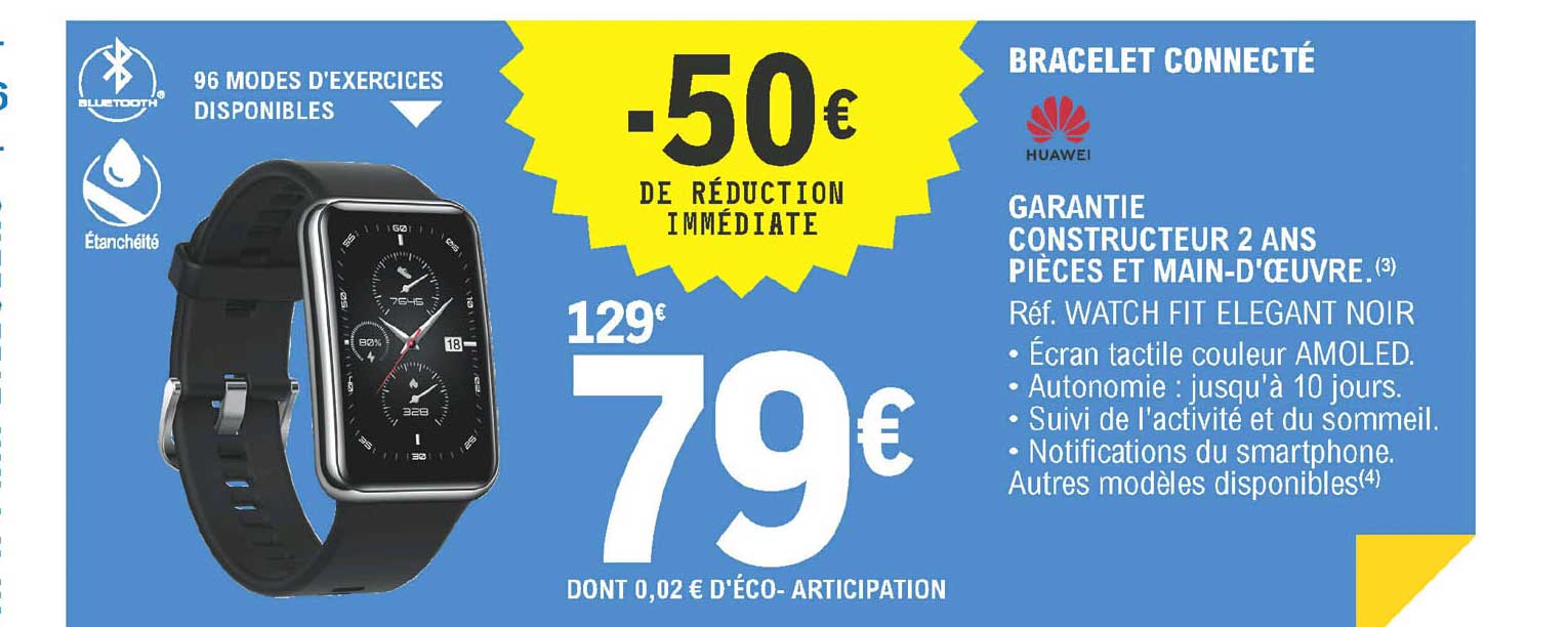 bracelet connecté huawei