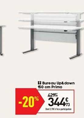 bureau up&down 150 cm primo