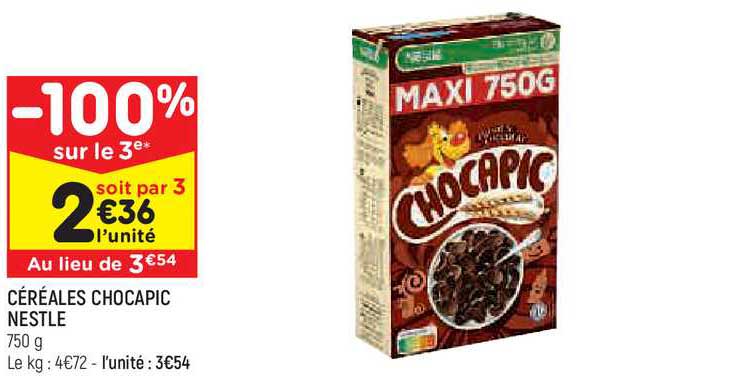 Céréales Chocapic Nestlé