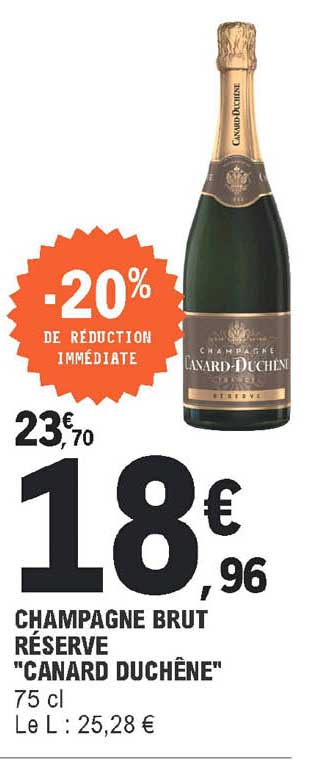 champagne brut réserve "canard duchêne"