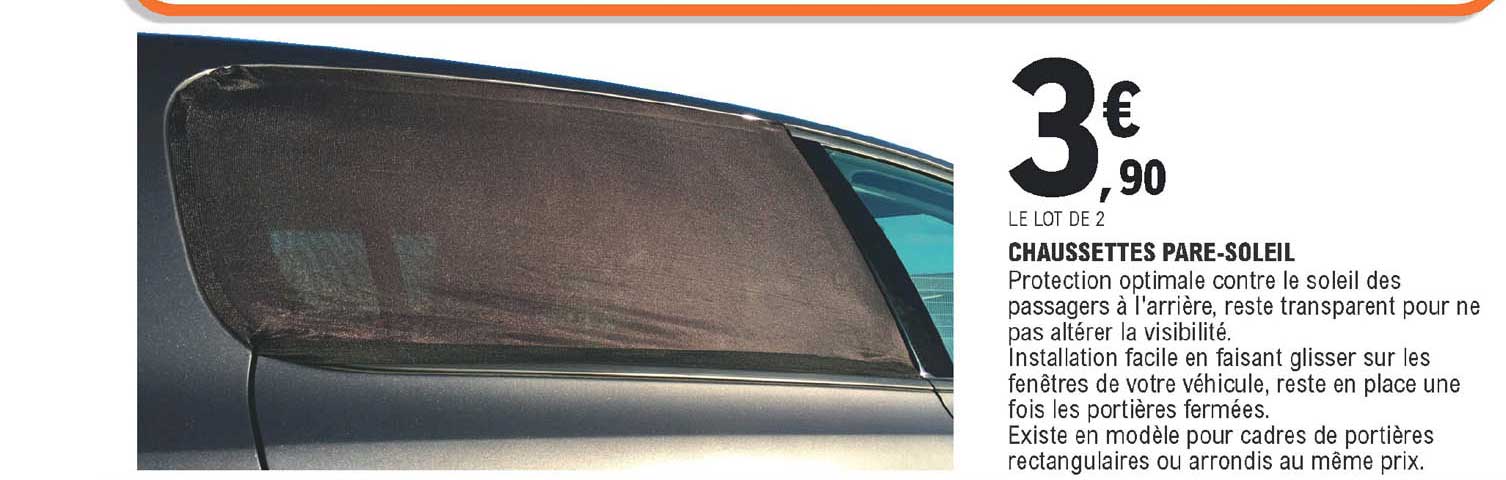 chaussettes pare-soleil